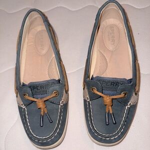 Sperry Womens Size 5.5 Top Sider Boat Shoe Dunefish Blue NWOT